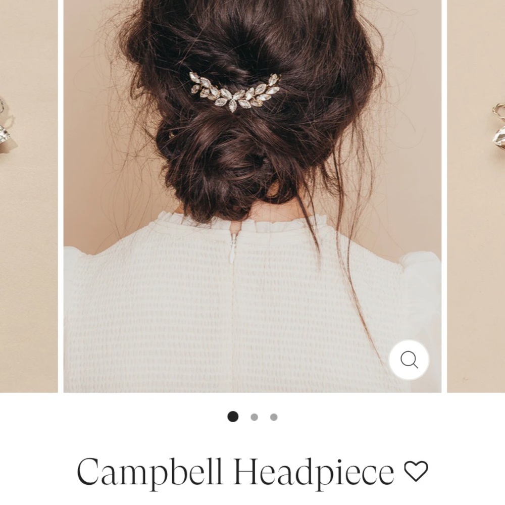 olive & Piper wedding headpiece